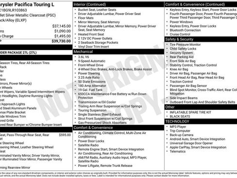 Used 2020 Chrysler Pacifica Touring-L FWD image 30