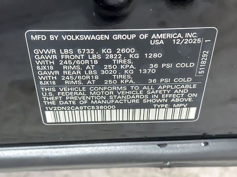 New 2026 Volkswagen Atlas SE image 27