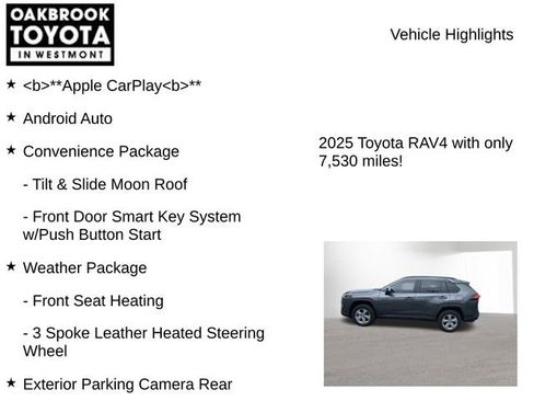 Used 2025 Toyota RAV4 XLE w/ Convenience Package AWD/4WD image 8