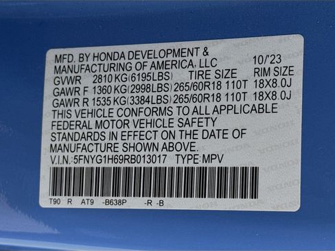 Certified 2024 Honda Pilot TrailSport image 33