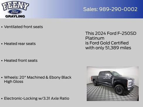 Used 2024 Ford F250 Platinum w/ FX4 Off-Road Package AWD/4WD image 14