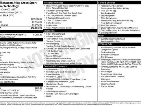 Used 2022 Volkswagen Atlas Cross Sport SE w/ Panoramic Sunroof Package AWD/4WD image 19