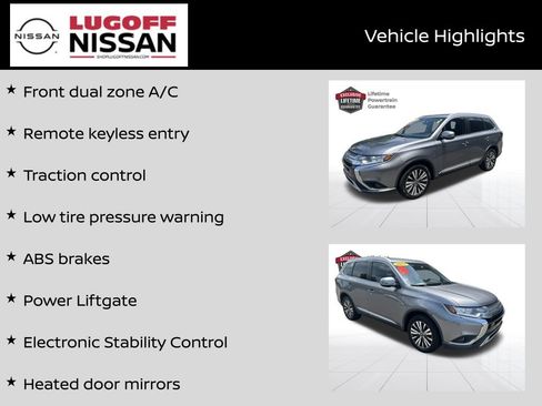 Used 2019 Mitsubishi Outlander SEL FWD image 3