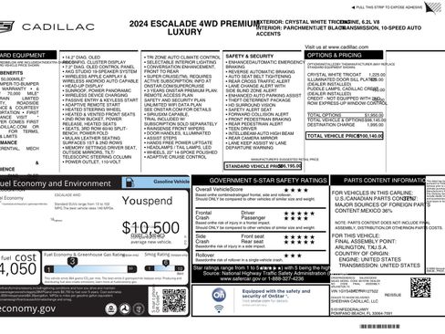 Used 2024 Cadillac Escalade Premium Luxury image 84