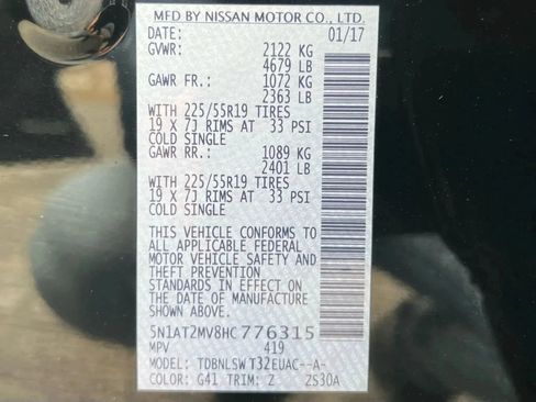 Used 2017 Nissan Rogue SL w/ SL Premium Package AWD/4WD image 49
