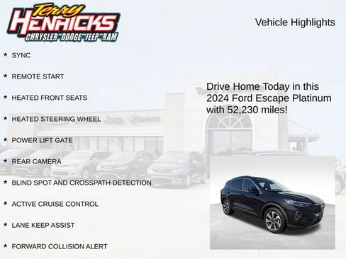 Used 2024 Ford Escape Platinum AWD/4WD image 4