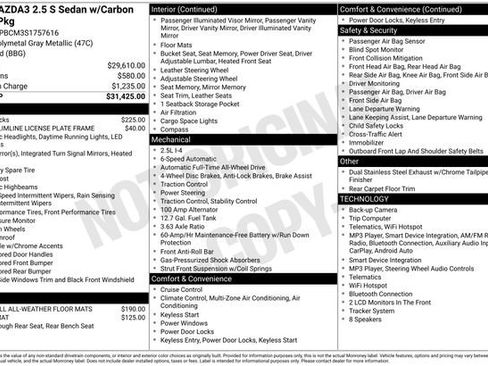 Certified 2025 MAZDA MAZDA3 s AWD/4WD image 6