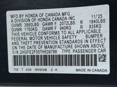 New 2026 Honda Civic Sport image 29