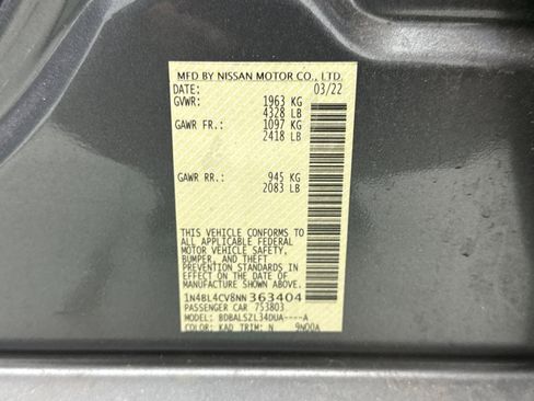 Used 2022 Nissan Altima 2.5 SR FWD image 10