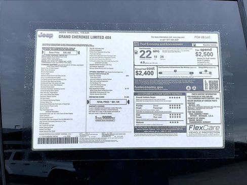 New 2025 Jeep Grand Cherokee Limited w/ Black Appearance Package image 17