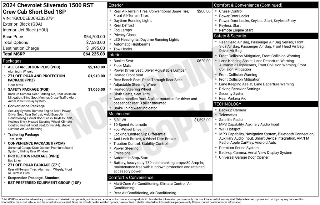 Used 2024 Chevrolet Silverado 1500 RST w/ All Star Edition Plus AWD/4WD image 62