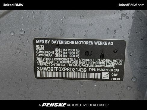 Used 2023 BMW 330e w/ M Sport Package RWD image 15