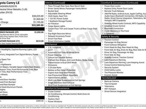 Used 2025 Toyota Camry LE w/ Convenience Package image 3