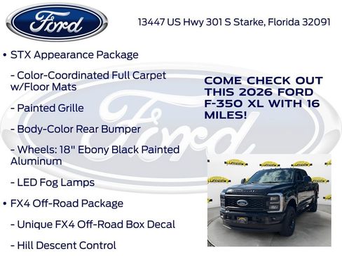 New 2026 Ford F350 XL w/ STX Appearance Package image 15