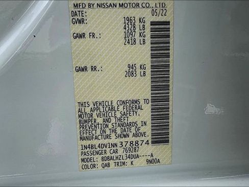 Used 2022 Nissan Altima 2.5 SV FWD image 18