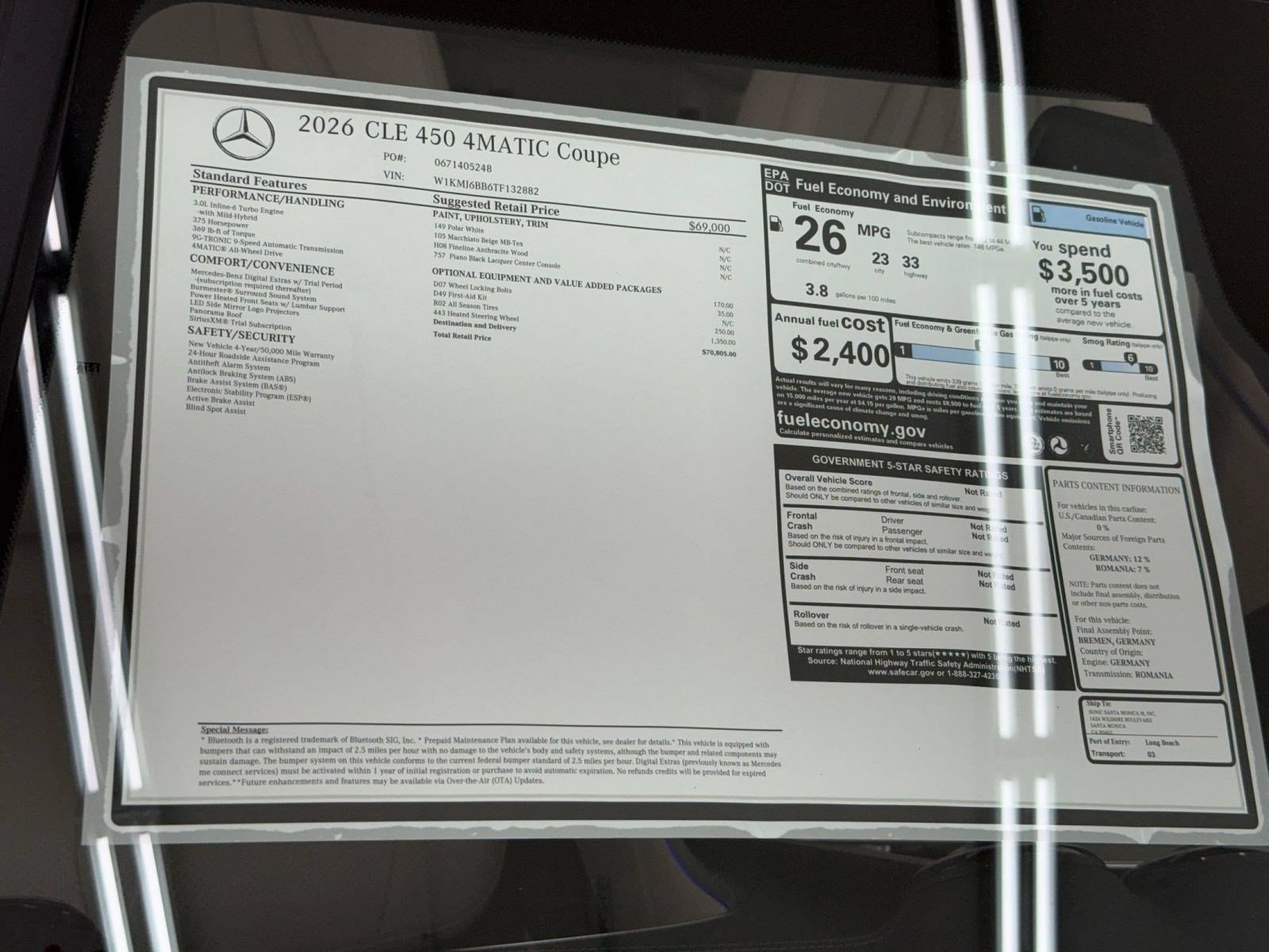 New 2026 Mercedes-Benz CLE 450 4MATIC Coupe image 33