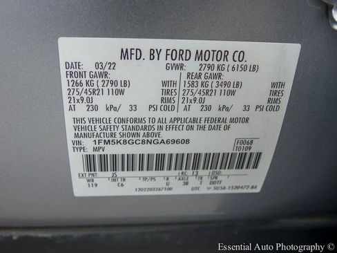 Used 2022 Ford Explorer ST w/ Equipment Group 401A AWD/4WD image 31