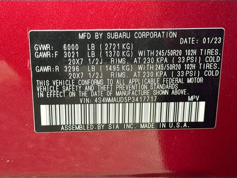 Certified 2023 Subaru Ascent Limited w/ Technology Package image 47