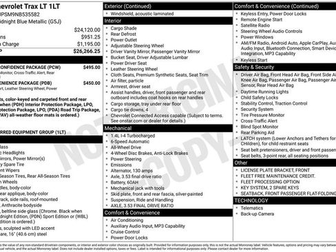 Used 2022 Chevrolet Trax LT w/ Driver Confidence Package AWD/4WD image 31