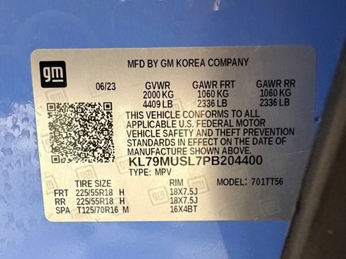 Used 2023 Chevrolet TrailBlazer RS w/ Sun and Liftgate Package AWD/4WD image 14