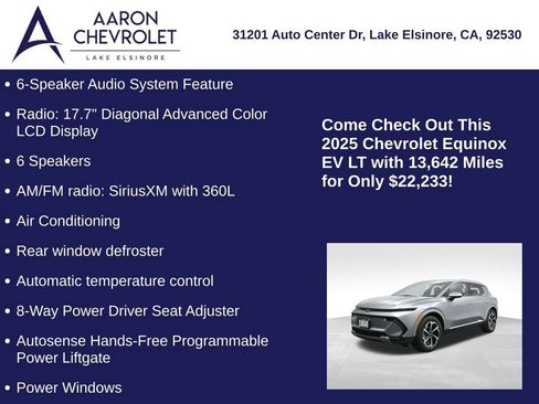 Used 2025 Chevrolet Equinox EV LT w/ Convenience Package image 20