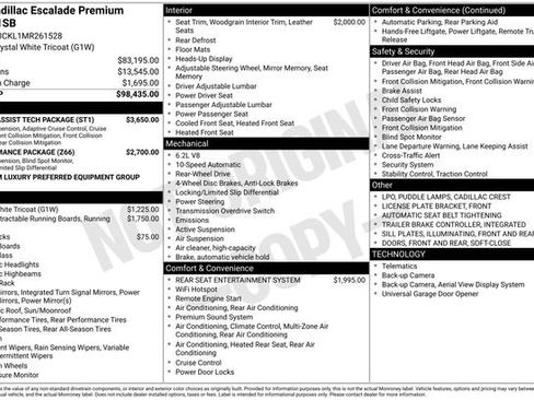 Used 2021 Cadillac Escalade Premium Luxury w/ Driver Assist Tech Package image 7