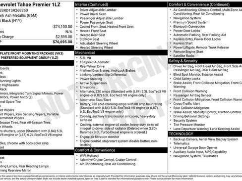 Used 2025 Chevrolet Tahoe Premier RWD image 62