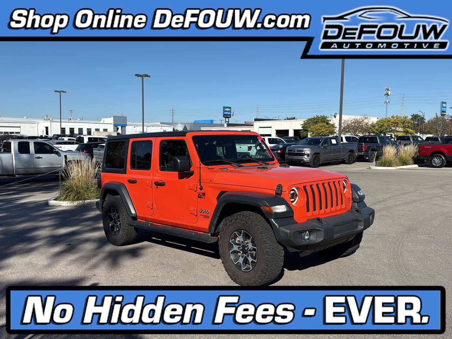 Used 2018 Jeep Wrangler Unlimited Sport S AWD/4WD image 1