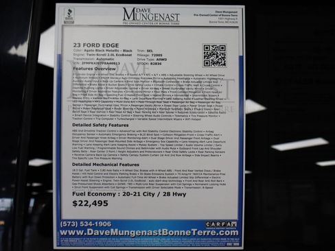 Used 2023 Ford Edge SEL AWD/4WD image 38