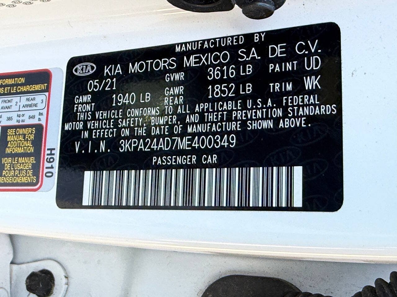 Used 2021 Kia Rio S FWD image 18