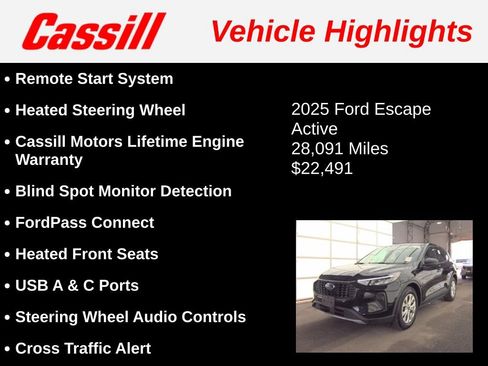 Used 2025 Ford Escape Active w/ Cold Weather Package FWD image 3
