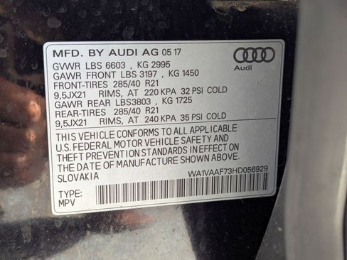 Used 2017 Audi Q7 3.0T Prestige w/ Prestige Package image 55