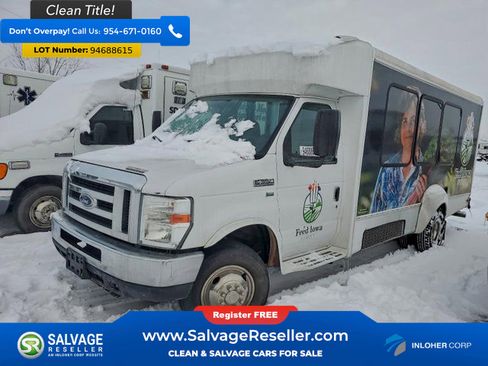 Used 2013 Ford E-350 and Econoline 350 Super Duty w/ Shuttle Bus Prep Pkg image 1