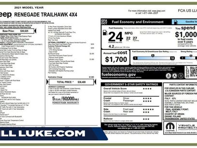 Used 2021 Jeep Renegade Trailhawk w/ Sun & Sound Group