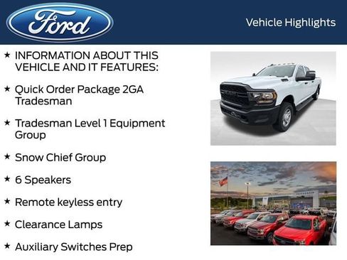 Used 2024 RAM 3500 Tradesman w/ Snow Chief Group AWD/4WD image 4