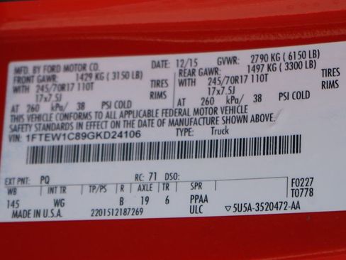 Used 2016 Ford F150 XL w/ Equipment Group 101A Mid image 48