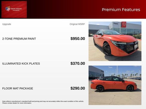 New 2026 Nissan Sentra SR w/ Floor Mat Package FWD image 3