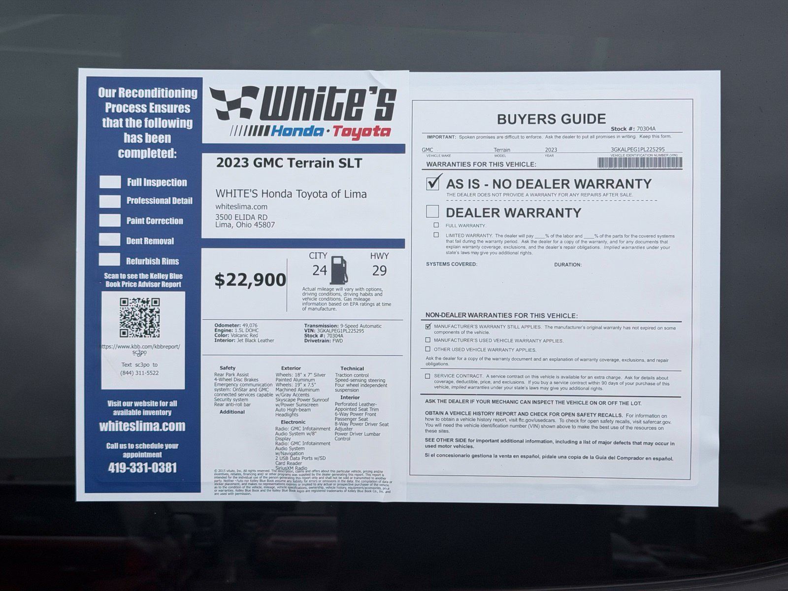 Used 2023 GMC Terrain SLT w/ Infotainment Package II FWD image 33