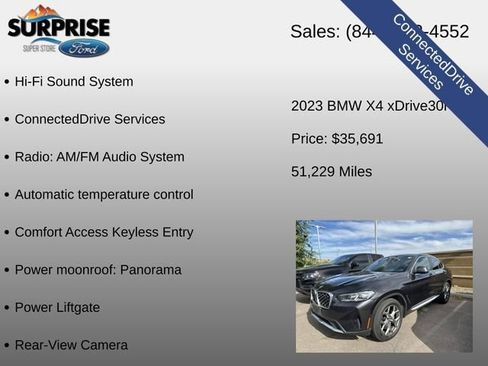 Used 2023 BMW X4 xDrive30i w/ Parking Assistance Package AWD/4WD image 15