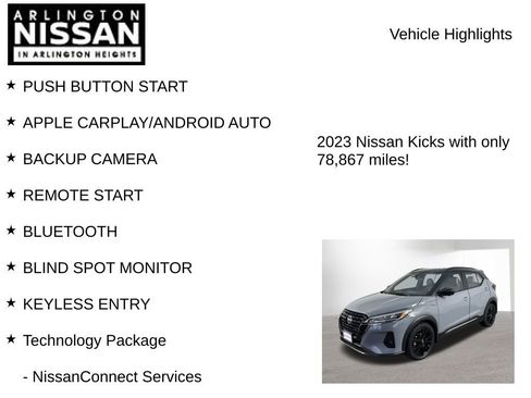 Certified 2023 Nissan Kicks SR w/ SR Premium Package image 8