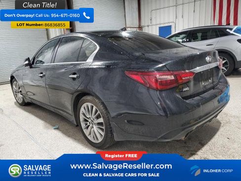 Used 2019 INFINITI Q50 Luxe w/ Essential Package (3.0T Luxe) image 3