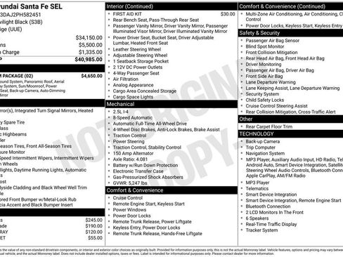 Used 2023 Hyundai Santa Fe SEL w/ Premium Package AWD/4WD image 6