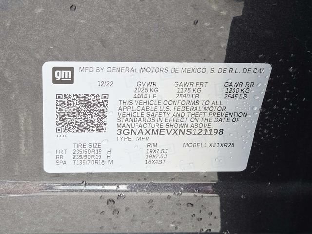 Certified 2022 Chevrolet Equinox RS w/ Infotainment Package FWD image 34