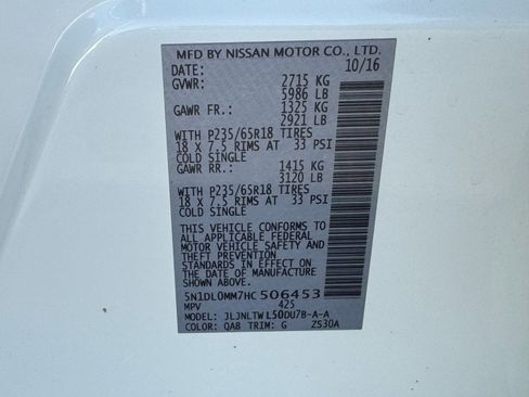 Used 2017 INFINITI QX60 4DR AWD w/ Premium Plus Package image 31