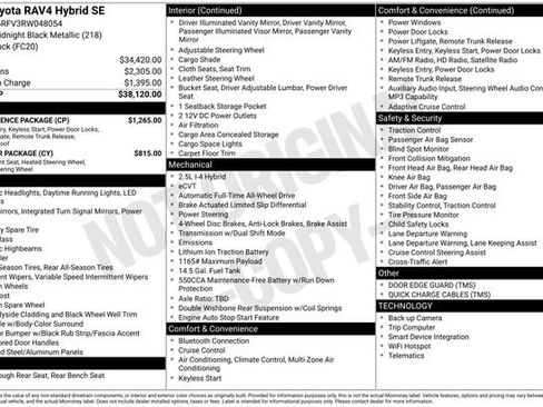Used 2024 Toyota RAV4 SE w/ Convenience Package AWD/4WD image 29