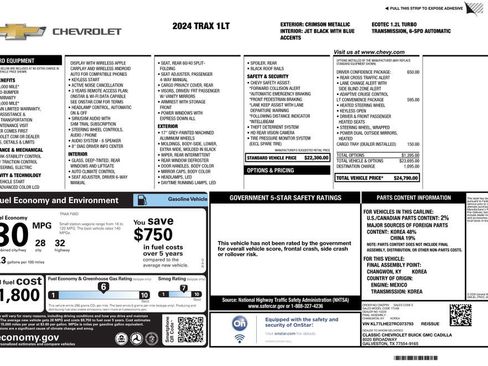 Used 2024 Chevrolet Trax LT w/ Driver Confidence Package image 2