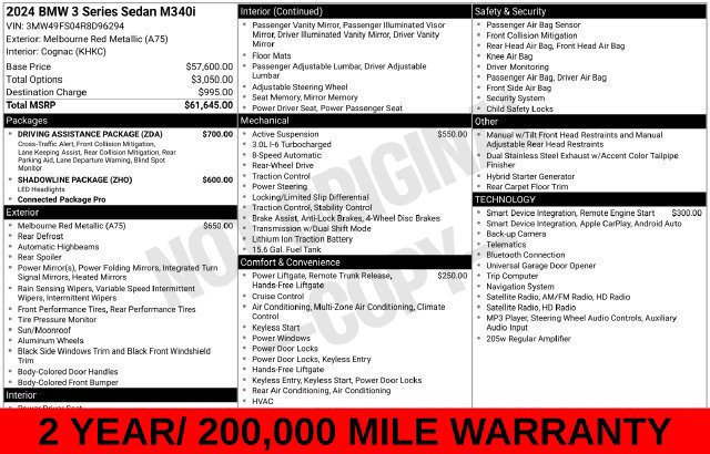 Used 2024 BMW M340i w/ Driving Assistance Package RWD image 20