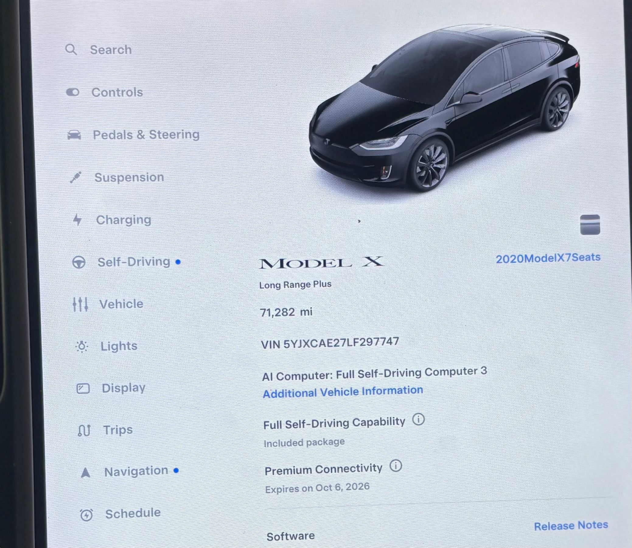 Used 2020 Tesla Model X Long Range AWD/4WD image 9