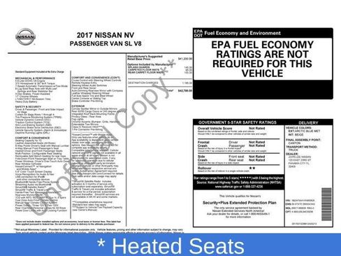 Used 2017 Nissan NV 3500 SL RWD image 3