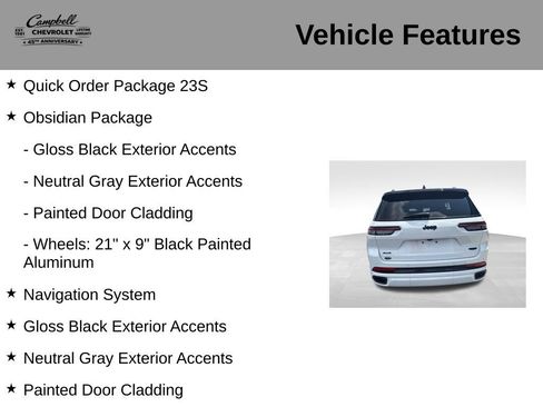Used 2025 Jeep Grand Cherokee L Summit w/ Obsidian Package AWD/4WD image 5